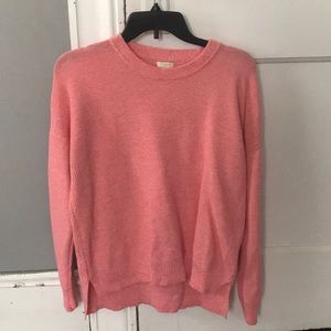 J. Crew pink crew neck sweater